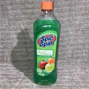 1 Spic And Span Apple Fiesta  Scent Liquid All Purpose Cleaner 20oz Full New ￼